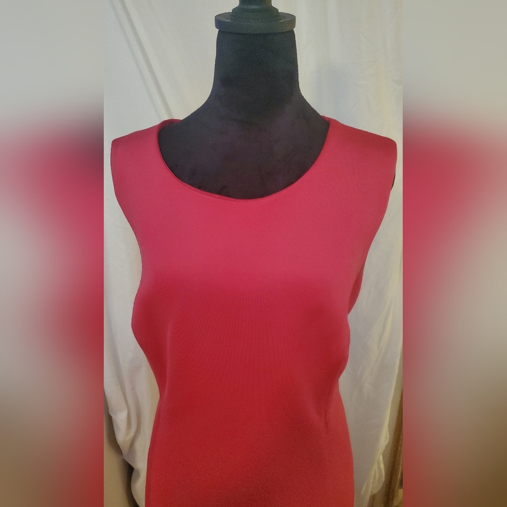 Calvin Klein Vibrant Pink Sleeveless Midi Dress